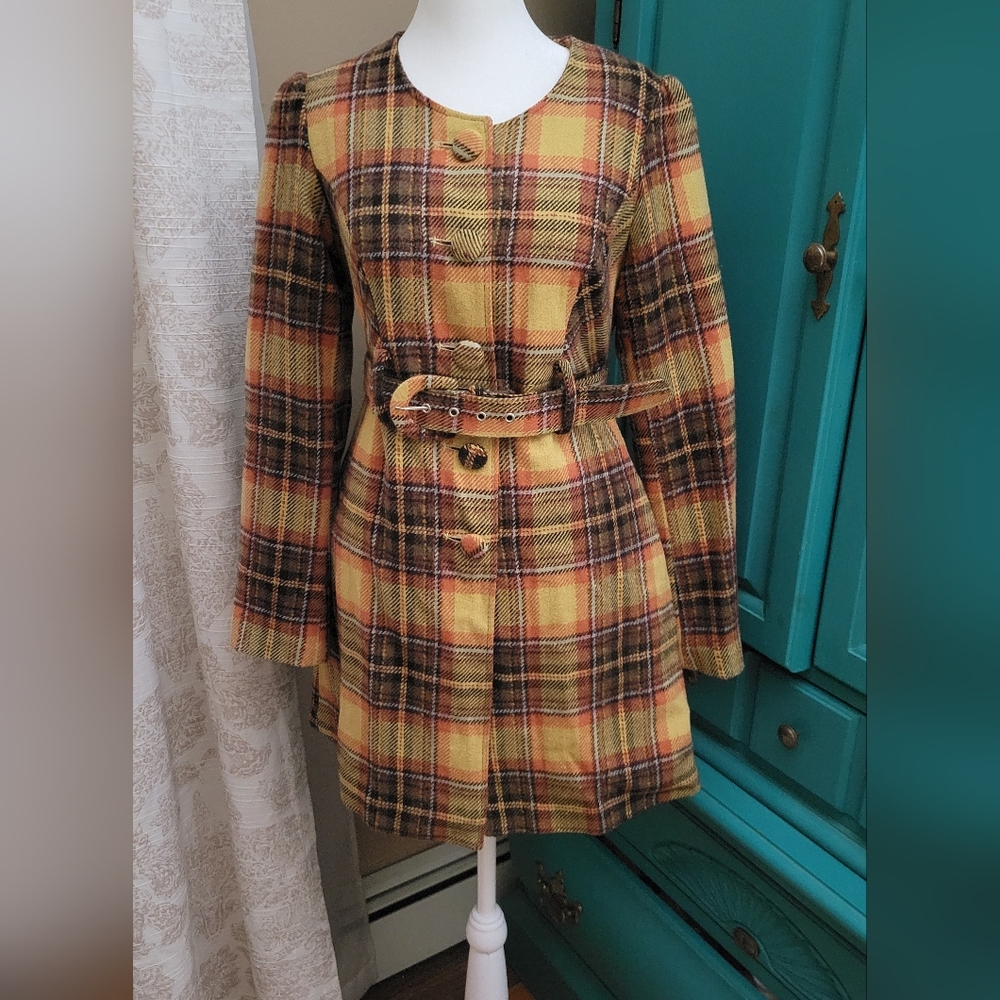 Vintage Y2K Forever 21 Wool Blend Plaid Jacket